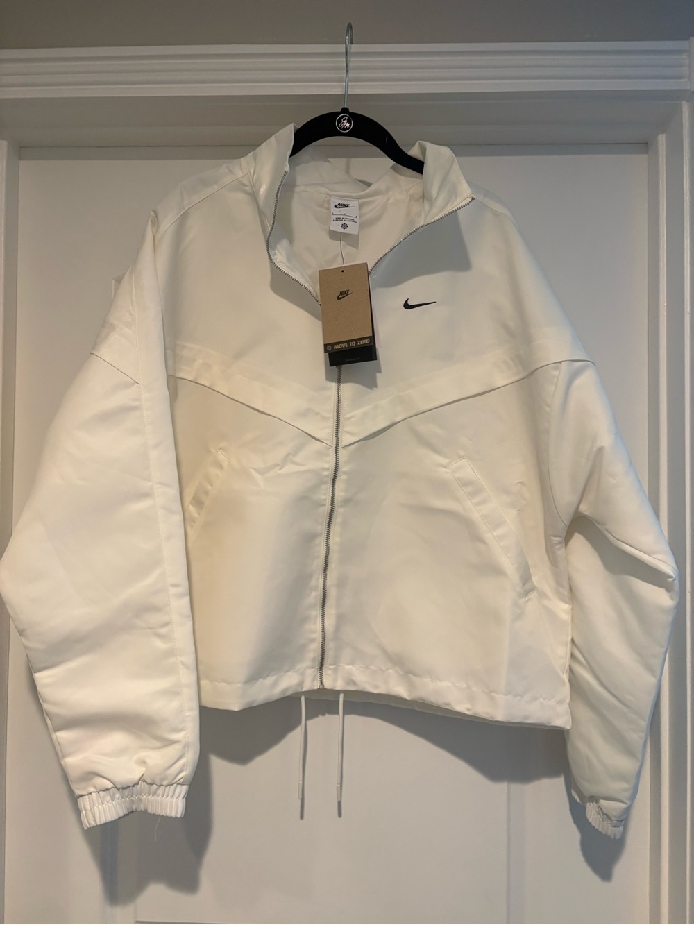 Nike White Women's Lightweight Bomber Jacket